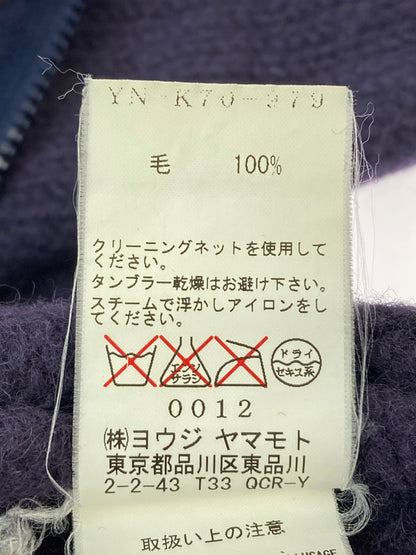 【中古品】【レディース】 Y's ワイズ YN-K70-379 ZIP KNIT CARDIGAN ニットカーディガン 170-251112-ks-45-min サイズ：3 カラー：パープル 万代Net店