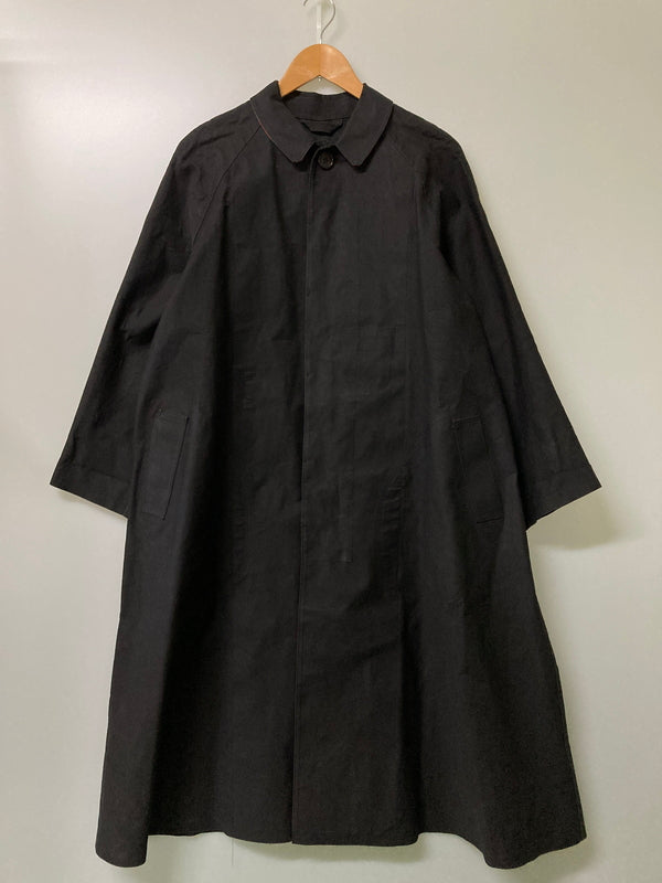 【中古品】【メンズ】 Y's ワイズ × MACKINTOSH マッキントッシュ 別注 コラボ SOUTIEN COLLAR COAT YP-C01-099 ステンカラーコート アウター ゴム引きコート 140-251110-kk-13-min サイズ：表記無し 下記参照 カラー：ブラック 万代Net店