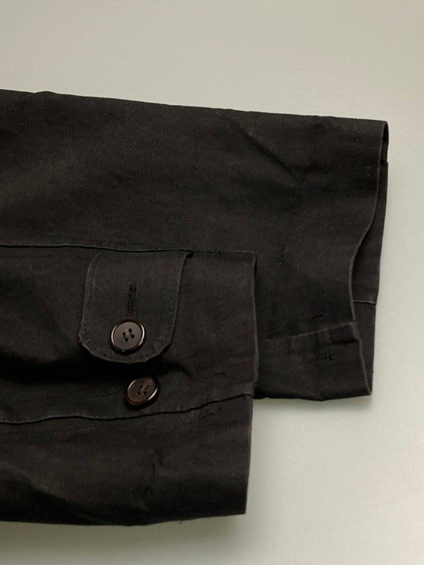 【中古品】【メンズ】 Y's ワイズ × MACKINTOSH マッキントッシュ 別注 コラボ SOUTIEN COLLAR COAT YP-C01-099 ステンカラーコート アウター ゴム引きコート 140-251110-kk-13-min サイズ：表記無し 下記参照 カラー：ブラック 万代Net店