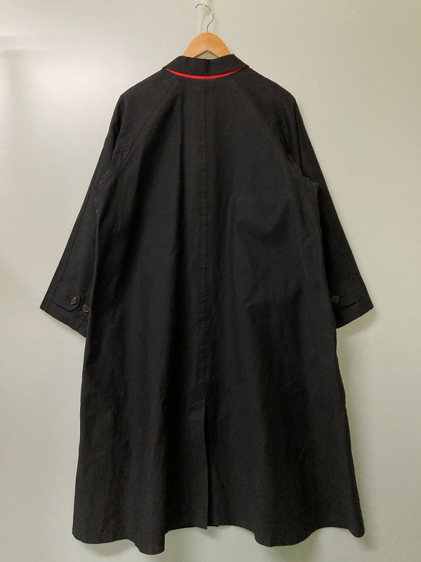 【中古品】【メンズ】 Y's ワイズ × MACKINTOSH マッキントッシュ 別注 コラボ SOUTIEN COLLAR COAT YP-C01-099 ステンカラーコート アウター ゴム引きコート 140-251110-kk-13-min サイズ：表記無し 下記参照 カラー：ブラック 万代Net店