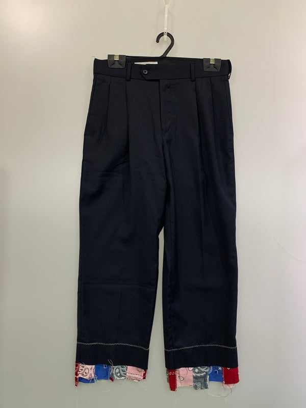 【中古品】【メンズ】 DISCOVERED ディスカバード STAFFORD MULTI BANDANNA DOCKING SLACKS スラックス ボトムス 151-260711-AS-26-min サイズ：32×30 カラー：ネイビー 万代Net店