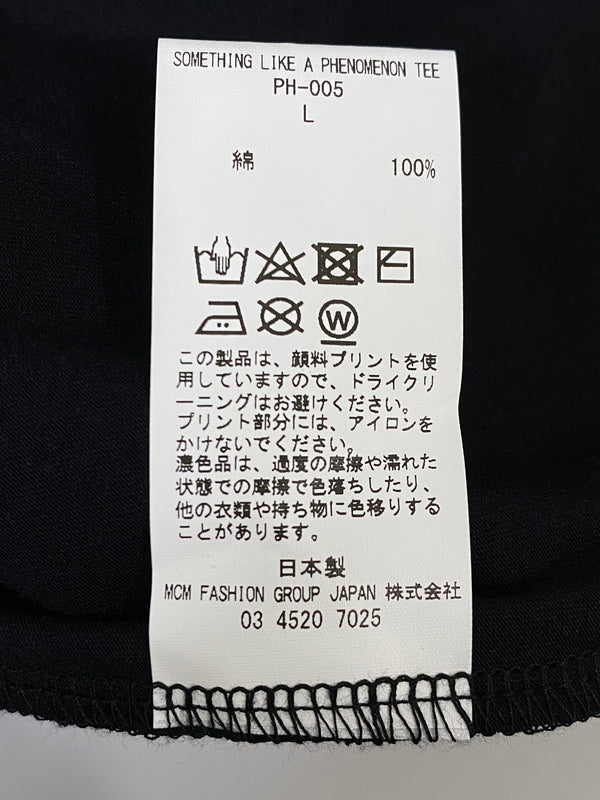 【中古品】【メンズ】 PHENOMENON フェノメノン SOMETHING LIKE A PHENOMENON TEE PH-005 サムシング ライク ア フェノメノン 半袖Tシャツ メンズ トップス 142-260720-em-08-min サイズ：Ｌ カラー：ブラック 万代Net店