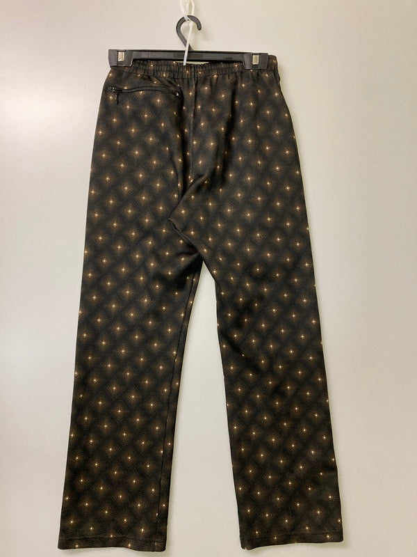 【中古品】【メンズ】 Needles ニードルス TRACK PANT POLY JACQUARD トラックパンツ ボトムス 151-251111-AS-37-min サイズ：S カラー：ブラック/ブラウン 万代Net店