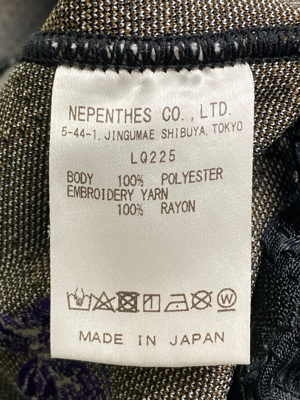 【中古品】【メンズ】 Needles ニードルス TRACK PANT POLY JACQUARD トラックパンツ ボトムス 151-251111-AS-37-min サイズ：S カラー：ブラック/ブラウン 万代Net店