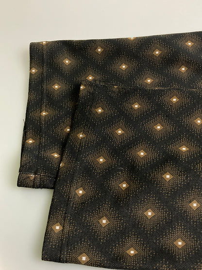 【中古品】【メンズ】 Needles ニードルス TRACK PANT POLY JACQUARD トラックパンツ ボトムス 151-251111-AS-37-min サイズ：S カラー：ブラック/ブラウン 万代Net店