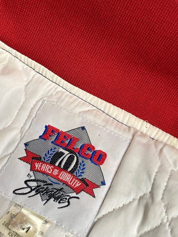 【中古品】【メンズ】 FELCO フェルコ 80-90S MLB INDIANS 70TH STADIUM JACKET スタジャン アウター 146-251111-AS-29-min サイズ：M カラー：ブルー/レッド 万代Net店