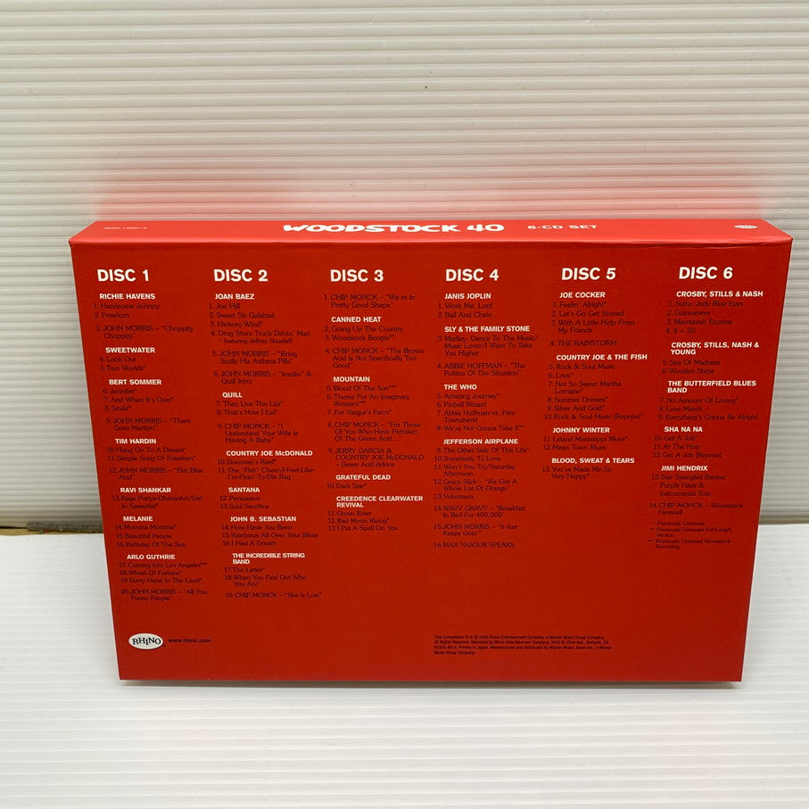 【中古品】 ウッドストック ～40周年記念ボックスセット～ ロックフェス CD 014-251123-AS-5-min 万代Net店
