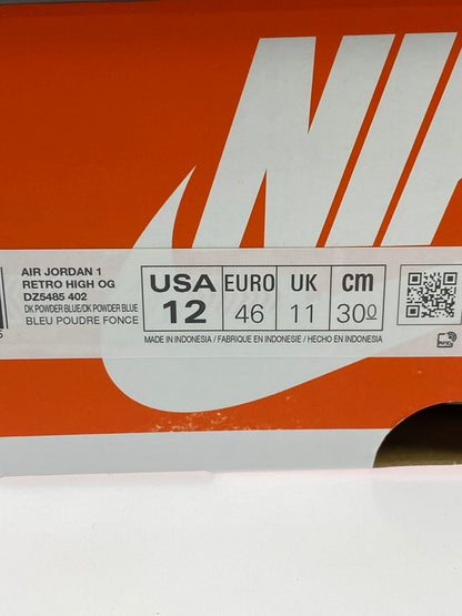 【未使用品】【メンズ】 NIKE ナイキ AIR JORDAN 1 RETRO HIGH OG UNC REIMAGINED DZ5485-402 エア ジョーダン 1 レトロ ハイ オリジナル リイマジンド スニーカー 靴 160-251113-kk-35-min カラー：DARK POWDER BLUE/SAIL 万代Net店