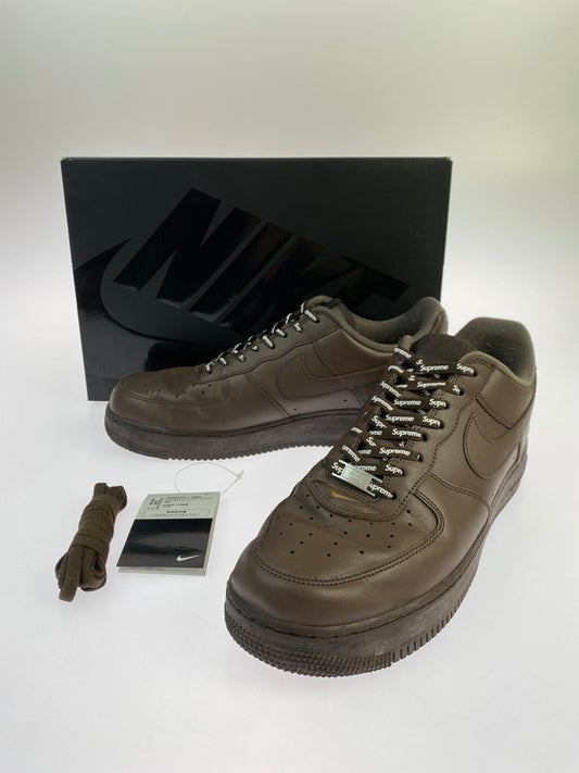 【中古品】【メンズ】 Supreme シュプリーム × NIKE ナイキ 別注 コラボ AIR FORCE 1 LOW/SUPREME CU9225-200 エアフォース1 ロー シュプリーム スニーカー 靴 160-251113-kk-39-min カラー：BAROQUE BROWN/BAROQUE BROWN 万代Net店