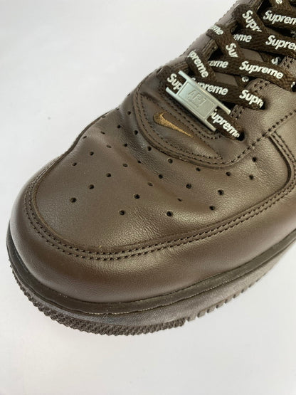 【中古品】【メンズ】 Supreme シュプリーム × NIKE ナイキ 別注 コラボ AIR FORCE 1 LOW/SUPREME CU9225-200 エアフォース1 ロー シュプリーム スニーカー 靴 160-251113-kk-39-min カラー：BAROQUE BROWN/BAROQUE BROWN 万代Net店