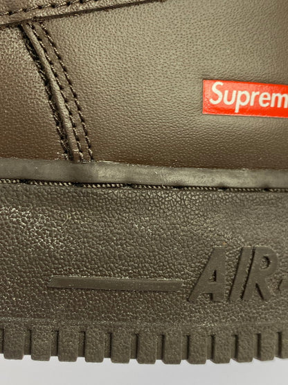 【中古品】【メンズ】 Supreme シュプリーム × NIKE ナイキ 別注 コラボ AIR FORCE 1 LOW/SUPREME CU9225-200 エアフォース1 ロー シュプリーム スニーカー 靴 160-251113-kk-39-min カラー：BAROQUE BROWN/BAROQUE BROWN 万代Net店