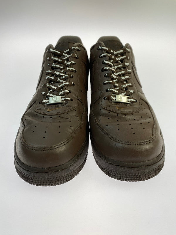 【中古品】【メンズ】 Supreme シュプリーム × NIKE ナイキ 別注 コラボ AIR FORCE 1 LOW/SUPREME CU9225-200 エアフォース1 ロー シュプリーム スニーカー 靴 160-251113-kk-39-min カラー：BAROQUE BROWN/BAROQUE BROWN 万代Net店
