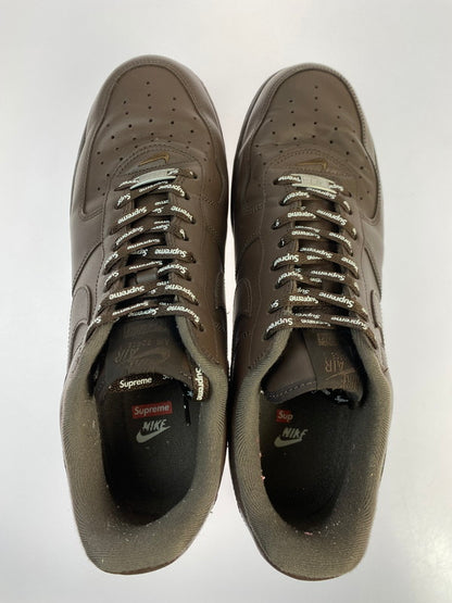 【中古品】【メンズ】 Supreme シュプリーム × NIKE ナイキ 別注 コラボ AIR FORCE 1 LOW/SUPREME CU9225-200 エアフォース1 ロー シュプリーム スニーカー 靴 160-251113-kk-39-min カラー：BAROQUE BROWN/BAROQUE BROWN 万代Net店