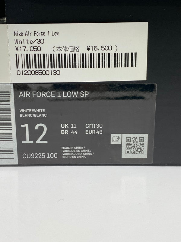 【未使用品】【メンズ】 Supreme シュプリーム × NIKE ナイキ 別注 コラボ AIR FORCE 1 LOW/SUPREME CU9225-100 エアフォース1 ロー シュプリーム スニーカー 靴 160-251113-kk-38-min カラー：WHITE/WHITE 万代Net店