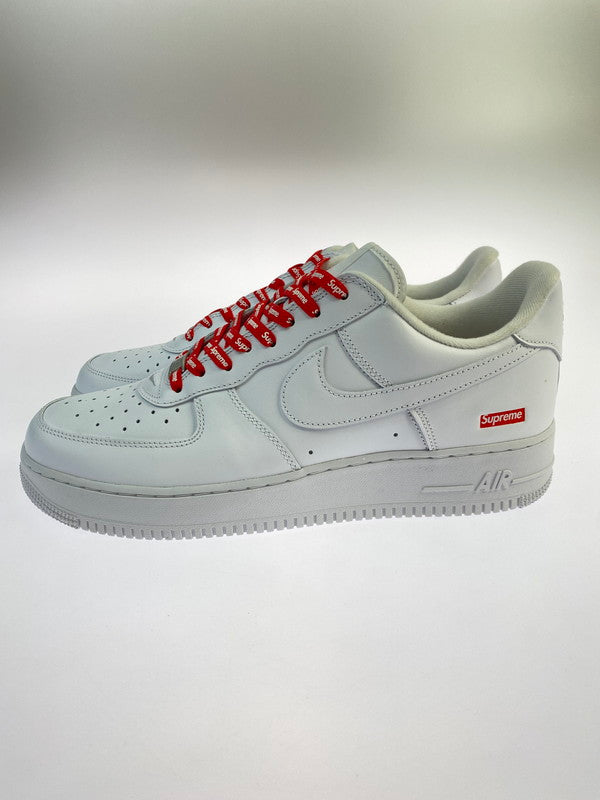 【未使用品】【メンズ】 Supreme シュプリーム × NIKE ナイキ 別注 コラボ AIR FORCE 1 LOW/SUPREME CU9225-100 エアフォース1 ロー シュプリーム スニーカー 靴 160-251113-kk-38-min カラー：WHITE/WHITE 万代Net店
