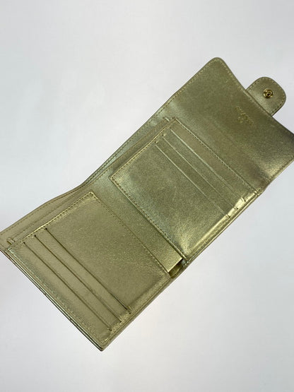 【中古品】【レディース】 CHANEL シャネル クラシックスモール 三つ折り財布 A82288 財布 181-251112-jt-02-min カラー：ゴールド 万代Net店