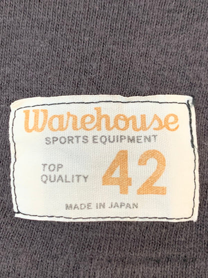 【中古品】【メンズ】 WAREHOUSE ウエアハウス FOOTBALL TEE DOGIES フットボール ティー ドギーズ メンズ 長袖 ロングスリーブ 145-260703-hu-37-min サイズ：42 カラー：ダークグレー 万代Net店