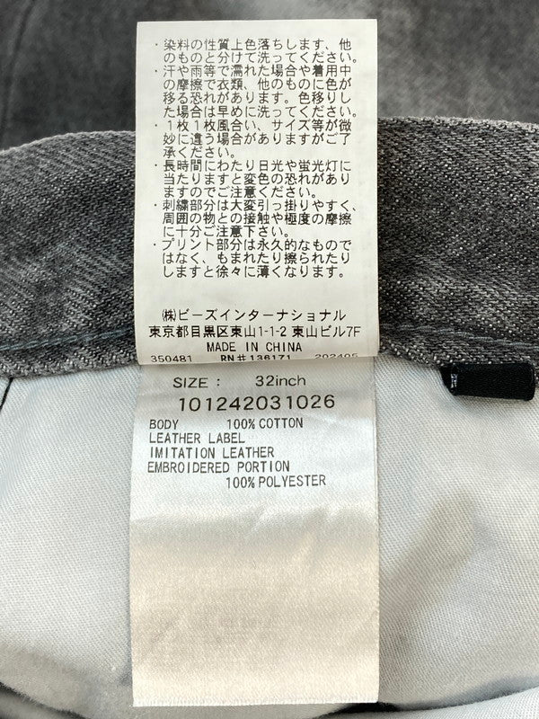 【中古品】【メンズ】 X-LARGE エクストララージ 101242031026 ×TUPAC DENIM PANTS デニムパンツ 153-251112-ks-53-min サイズ：32 カラー：グレー 万代Net店
