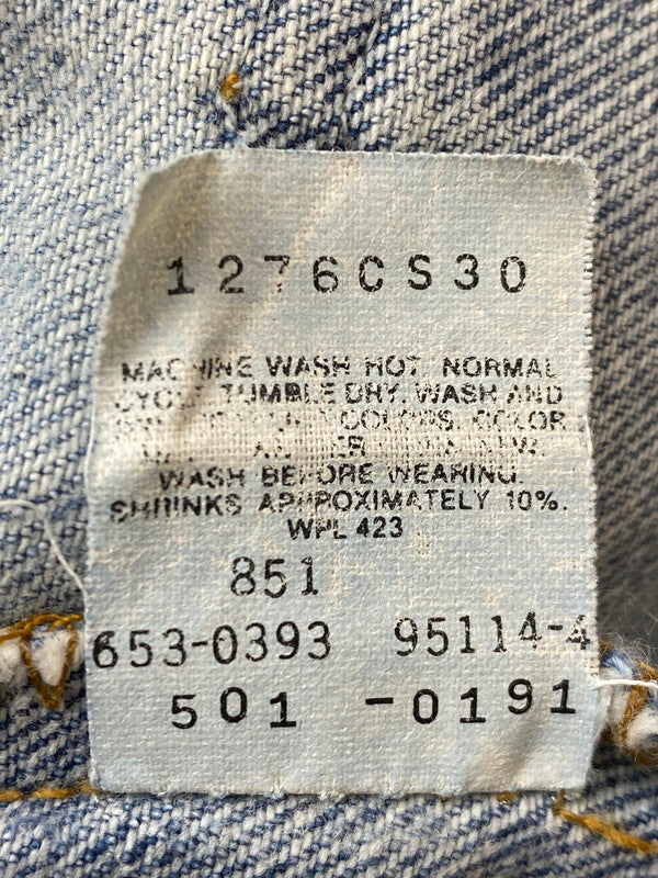 【現状渡し品】【メンズ】 Levi's リーバイス 90S 501 DENIM PANT 501-0191 90年代 501 デニム パンツ ヴィンテージ メンズ ボトムス ジーンズ ジーパン 157-251109-em-40-min サイズ：W33×L30 カラー：ライトインディゴ 万代Net店