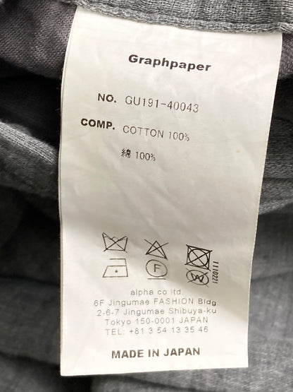 【中古品】【メンズ】 GRAPHPAPER グラフペーパー GU191-40043 WIDE EASY PANT ワイドイージーパンツ ボトムス 151-251111-AS-36-min サイズ：1 カラー：グレー 万代Net店