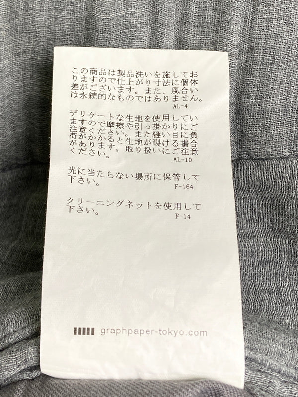 【中古品】【メンズ】 GRAPHPAPER グラフペーパー GU191-40043 WIDE EASY PANT ワイドイージーパンツ ボトムス 151-251111-AS-36-min サイズ：1 カラー：グレー 万代Net店