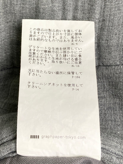 【中古品】【メンズ】 GRAPHPAPER グラフペーパー GU191-40043 WIDE EASY PANT ワイドイージーパンツ ボトムス 151-251111-AS-36-min サイズ：1 カラー：グレー 万代Net店