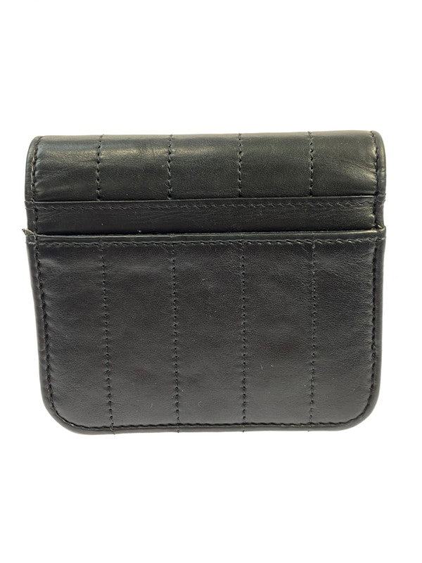 【中古品】【メンズ/レディース】 BALENCIAGA バレンシアガ MONACO MINI WALLET 765459 モナコ ミニウォレット 二つ折り財布 181-251113-kk-04-min カラー：ブラック 万代Net店