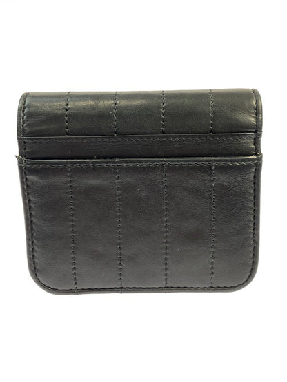 【中古品】【メンズ/レディース】 BALENCIAGA バレンシアガ MONACO MINI WALLET 765459 モナコ ミニウォレット 二つ折り財布 181-251113-kk-04-min カラー：ブラック 万代Net店