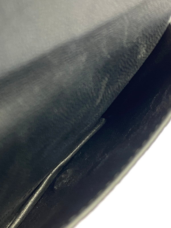 【中古品】【メンズ/レディース】 BALENCIAGA バレンシアガ MONACO MINI WALLET 765459 モナコ ミニウォレット 二つ折り財布 181-251113-kk-04-min カラー：ブラック 万代Net店
