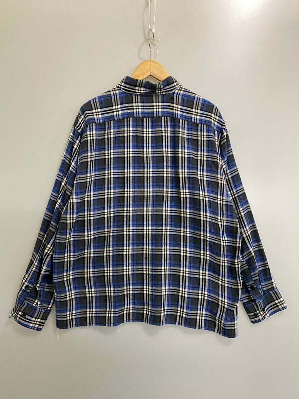 【中古品】【メンズ】 COLEMAN コールマン LS ACRYLIC CHECK SHIRT ロングスリーブ アクリル チェック シャツ メンズ 長袖 144-260702-hu-35-min サイズ：Ｌ カラー：ブルー/グレー系（チェック） 万代Net店