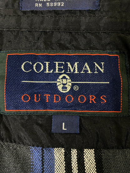 【中古品】【メンズ】 COLEMAN コールマン LS ACRYLIC CHECK SHIRT ロングスリーブ アクリル チェック シャツ メンズ 長袖 144-260702-hu-35-min サイズ：Ｌ カラー：ブルー/グレー系（チェック） 万代Net店