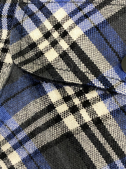 【中古品】【メンズ】 COLEMAN コールマン LS ACRYLIC CHECK SHIRT ロングスリーブ アクリル チェック シャツ メンズ 長袖 144-260702-hu-35-min サイズ：Ｌ カラー：ブルー/グレー系（チェック） 万代Net店