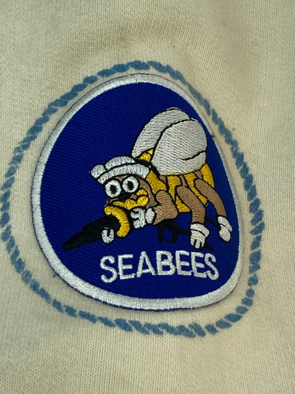 【現状渡し品】【メンズ】 BOW WOW バウ・ワウ BW242-USSA USN SEEBEES SWEATSHIRTS AGING スウェットシャツ トップス 142-251112-ks-38-min サイズ：XL カラー：アイボリー 万代Net店