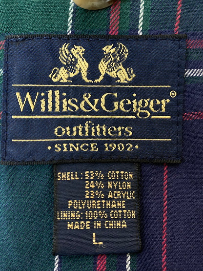【中古品】【メンズ】 WILLIS&GEIGER ウィリスアンドガイガー ハンティングジャケット アウター 146-251112-zi-06-min サイズ：L カラー：オリーブ系 万代Net店