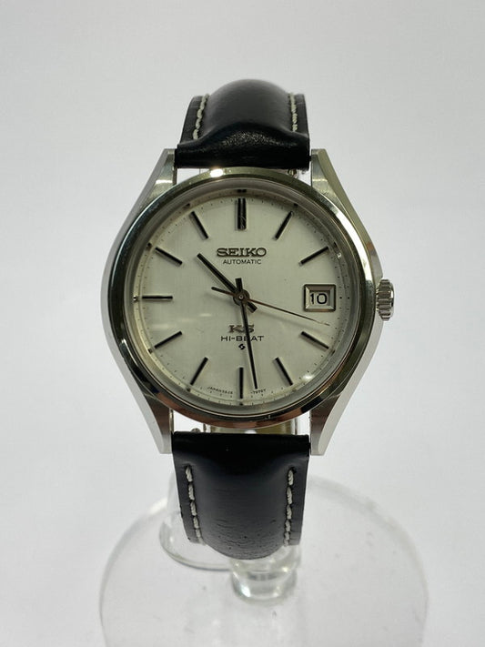 【中古品】【メンズ】 SEIKO セイコー KING SEIKO HI-BEAT キングセイコー ハイビート 5625-7120 1972年製造 自動巻 腕時計 197-251113-kk-09-min カラー：シルバー/ブラック 万代Net店