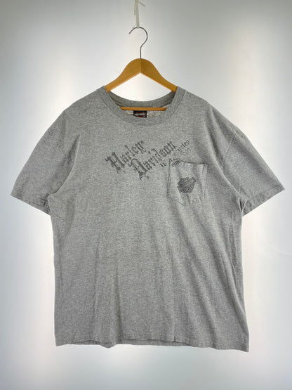 【現状渡し品】【メンズ】 HARLEY DAVIDSON ハーレーダビッドソン SS POCKET TEE Tシャツ トップス 146-251222-zi-28-min サイズ：XL カラー：グレー 万代Net店