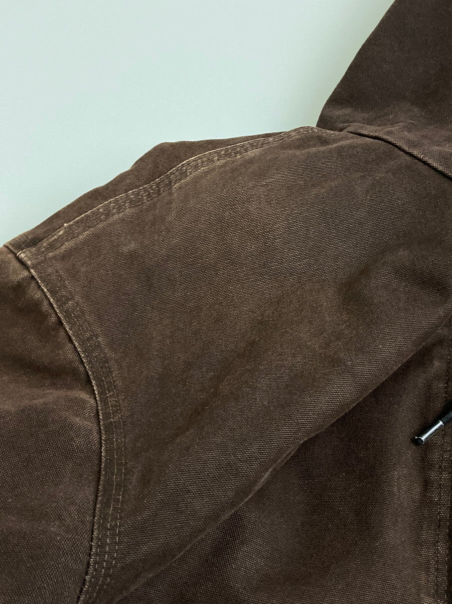 【中古品】【メンズ】 Carhartt カーハート 00S COMPANY LOGO ACTIVE JACKET BROWN アクティブジャケット アウター 146-251114-AS-2-min サイズ：2XL カラー：ブラウン 万代Net店