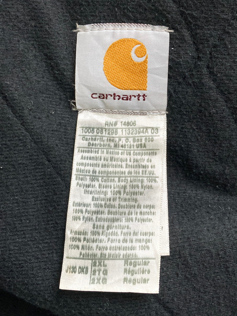 【中古品】【メンズ】 Carhartt カーハート 00S COMPANY LOGO ACTIVE JACKET BROWN アクティブジャケット アウター 146-251114-AS-2-min サイズ：2XL カラー：ブラウン 万代Net店