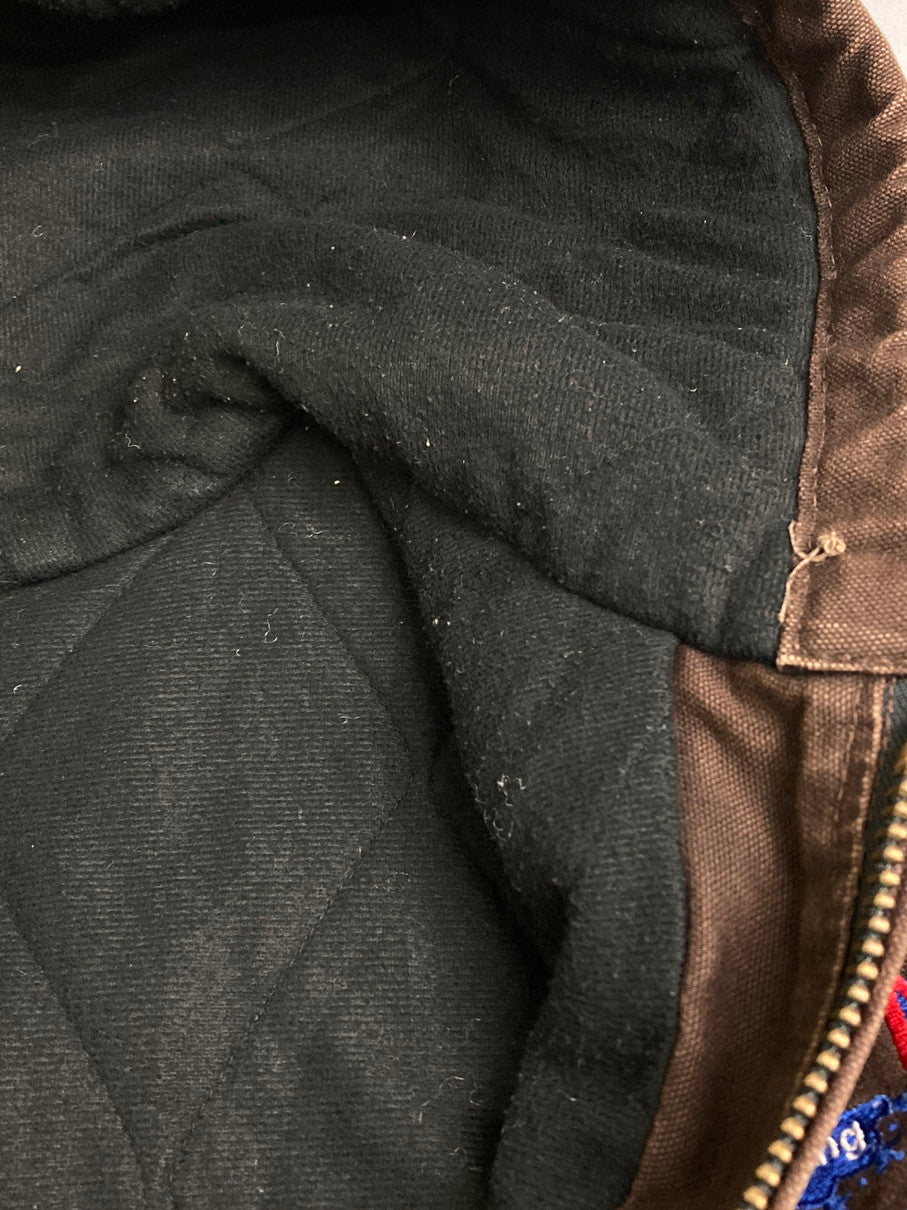 【中古品】【メンズ】 Carhartt カーハート 00S COMPANY LOGO ACTIVE JACKET BROWN アクティブジャケット アウター 146-251114-AS-2-min サイズ：2XL カラー：ブラウン 万代Net店