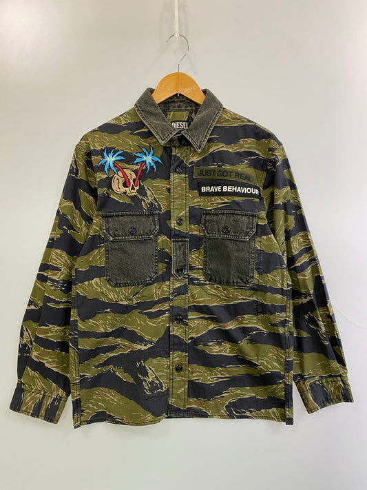 【中古品】【メンズ】 DIESEL ディーゼル 0PBAX S-BUNNELL CMF JACKET ミリタリージャケット アウター 141-251112-jt-24-min サイズ：XS カラー：グリーン系 万代Net店