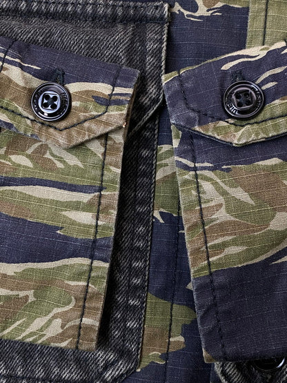 【中古品】【メンズ】 DIESEL ディーゼル 0PBAX S-BUNNELL CMF JACKET ミリタリージャケット アウター 141-251112-jt-24-min サイズ：XS カラー：グリーン系 万代Net店