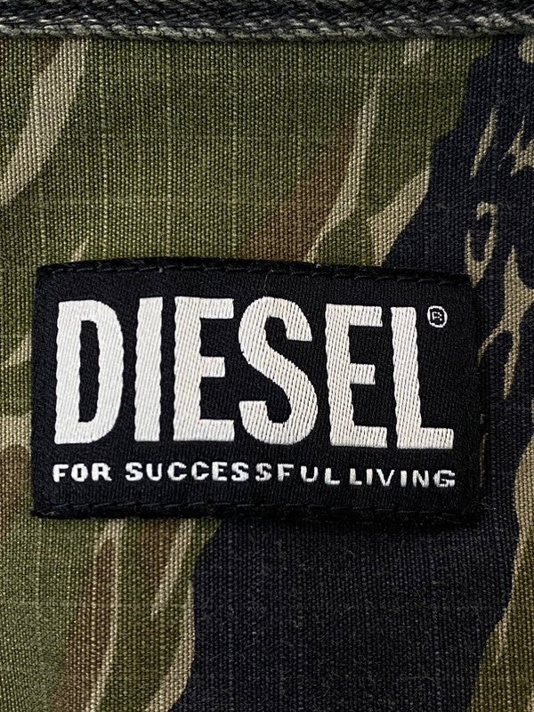 【中古品】【メンズ】 DIESEL ディーゼル 0PBAX S-BUNNELL CMF JACKET ミリタリージャケット アウター 141-251112-jt-24-min サイズ：XS カラー：グリーン系 万代Net店