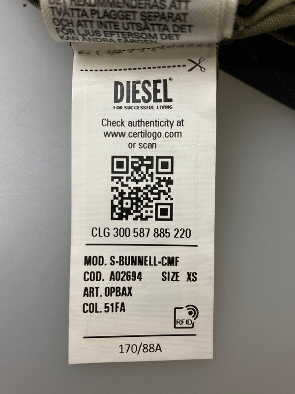 【中古品】【メンズ】 DIESEL ディーゼル 0PBAX S-BUNNELL CMF JACKET ミリタリージャケット アウター 141-251112-jt-24-min サイズ：XS カラー：グリーン系 万代Net店