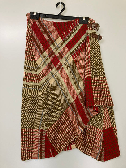 【中古品】【レディース】 RALPH LAUREN ラルフローレン KNIT RAP SKIRT ニット ラップ スカート 168-251122-AS-16-min サイズ：M/L カラー：マルチカラー 万代Net店