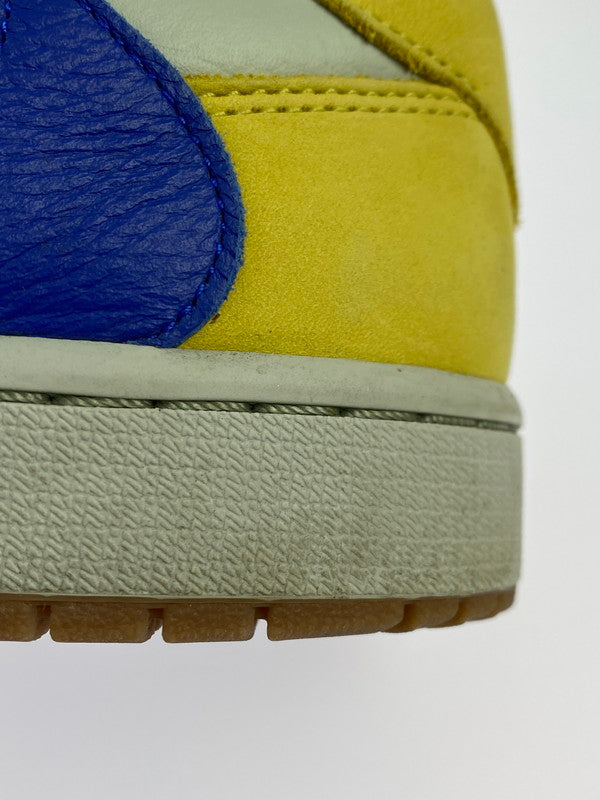 【中古品】【メンズ】 NIKE ナイキ × TRAVIS SCOTT トラビス・スコット 別注 コラボ WMNS AIR JORDAN 1 LOW OG SP CANARY DZ4137-700 ウィメンズ エア ジョーダン 1 ロー オリジナル スニーカー 靴 160-251113-kk-13-min カラー：ANARY/RACER BLUE-LIGHT SILVER 万代Net店