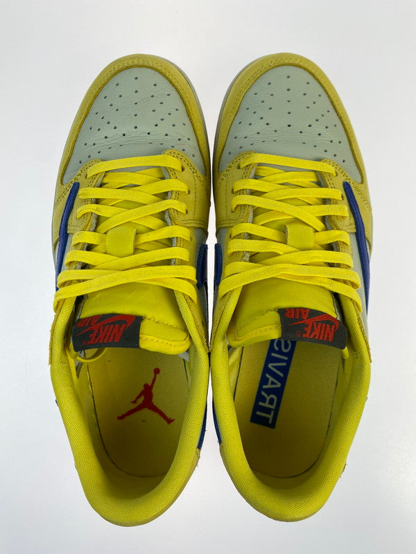 【中古品】【メンズ】 NIKE ナイキ × TRAVIS SCOTT トラビス・スコット 別注 コラボ WMNS AIR JORDAN 1 LOW OG SP CANARY DZ4137-700 ウィメンズ エア ジョーダン 1 ロー オリジナル スニーカー 靴 160-251113-kk-13-min カラー：ANARY/RACER BLUE-LIGHT SILVER 万代Net店