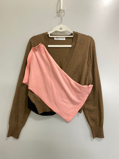 【中古品】【レディース】 TOGA ARCHIVES トーガ アーカイブス WOOL CARDIGAN ウール カーディガン TA52-X0019 トップス 170-260918-hu-26-min サイズ：38 カラー：ブラウン/ピンク 万代Net店
