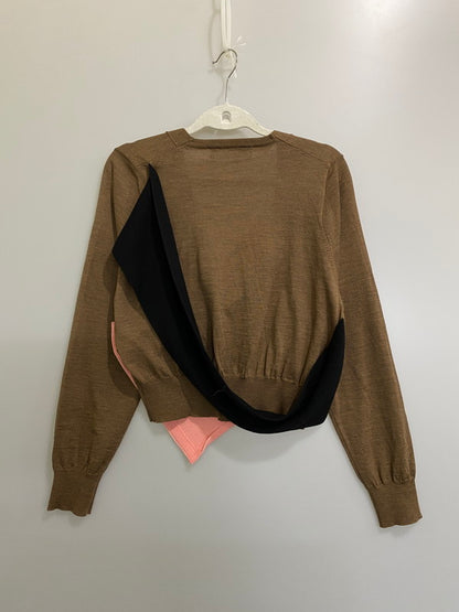 【中古品】【レディース】 TOGA ARCHIVES トーガ アーカイブス WOOL CARDIGAN ウール カーディガン TA52-X0019 トップス 170-260918-hu-26-min サイズ：38 カラー：ブラウン/ピンク 万代Net店