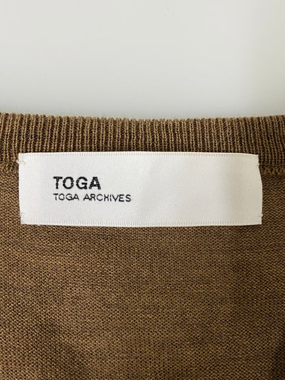 【中古品】【レディース】 TOGA ARCHIVES トーガ アーカイブス WOOL CARDIGAN ウール カーディガン TA52-X0019 トップス 170-260918-hu-26-min サイズ：38 カラー：ブラウン/ピンク 万代Net店