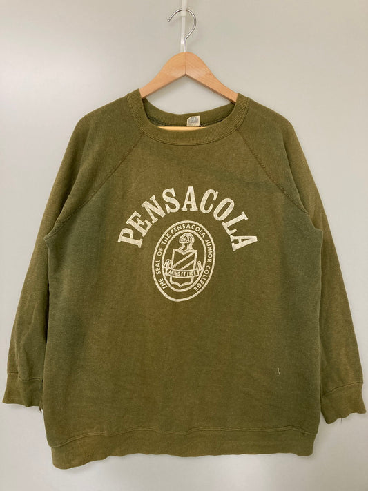 【現状渡し品】【メンズ】 ARTEX アルテックス 60-70S SWEATSHIRT KHAKI スウェットシャツ トレーナー 146-251111-AS-8-min サイズ：XL カラー：カーキ 万代Net店